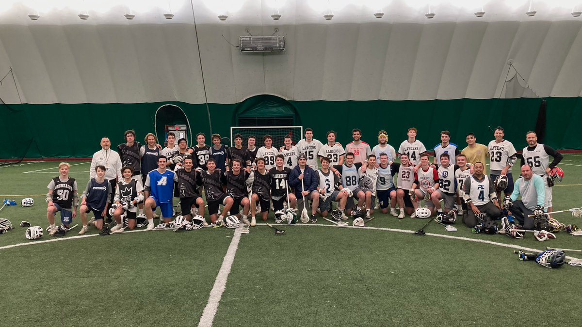 Big turnout for Lancer Alumni Game .90's represent with Chris Martinelli, Mike Arnold and Mark Szyluk.Thank you all for the support.