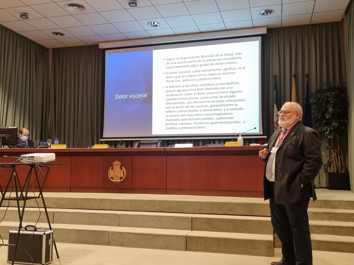 Seguimos en el XXVII Curso Internacional de Acupuntura. En este caso sobre dolor visceral y tratamiento con acupuntura por el Dr <a href="/CobosRomana/">Rafael Cobos Romana</a> , mesa moderada por Dr <a href="/lmtorres53/">Luis M Torres</a> <a href="/AndaluciaDOLOR/">Asociación Andaluza del Dolor</a> <a href="/SEMDOR2/">SEMDOR Soc. Esp. Multidisciplinar del DOLOR</a>