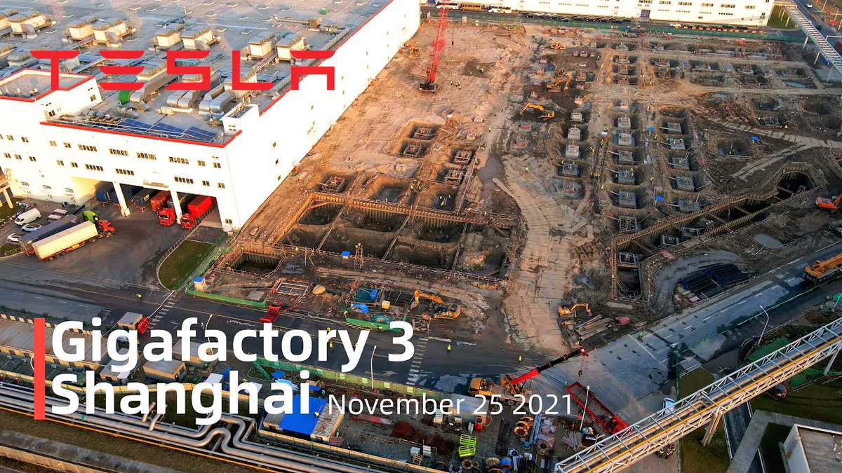 JasonYangSHA's tweet photo. Tesla's Shanghai Gigafactory has optimized its production line expansion project, and its capacity expansion this year has been extremely rapid: In November, it can produce more than 1,600 Model Y and more than 2,000 Model 3 every day.https://t.co/GdIx5N3h4W https://t.co/MKSSgRLoL6