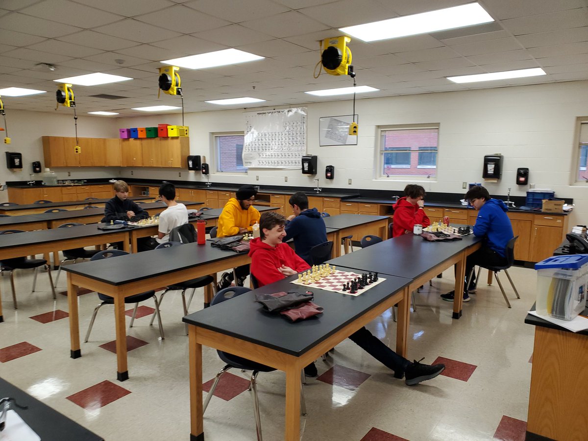 marmoody's tweet photo. @FirebirdTweets @LakotaWestAD  Dedication: Saturday morning practice to prepare for GMC chess tournament! https://t.co/2Pwsxcf8Nl