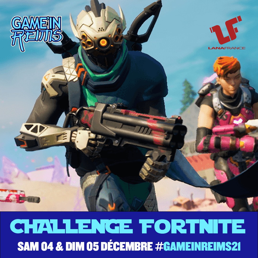 LANAFrance_'s tweet photo. 🪂 #GameInReims21 c'est ce week-end ! 🪂
On vous attend pour au Parc des Exposition à Reims en compagnie de vos partenaires de combat 💪🏻
Rendez-vous le samedi 4 pour un challenge #fortnite et le dimanche 5 pour un challenge #rocketleague !
Pas d'inscription ! https://t.co/xQ1VuuIVp1