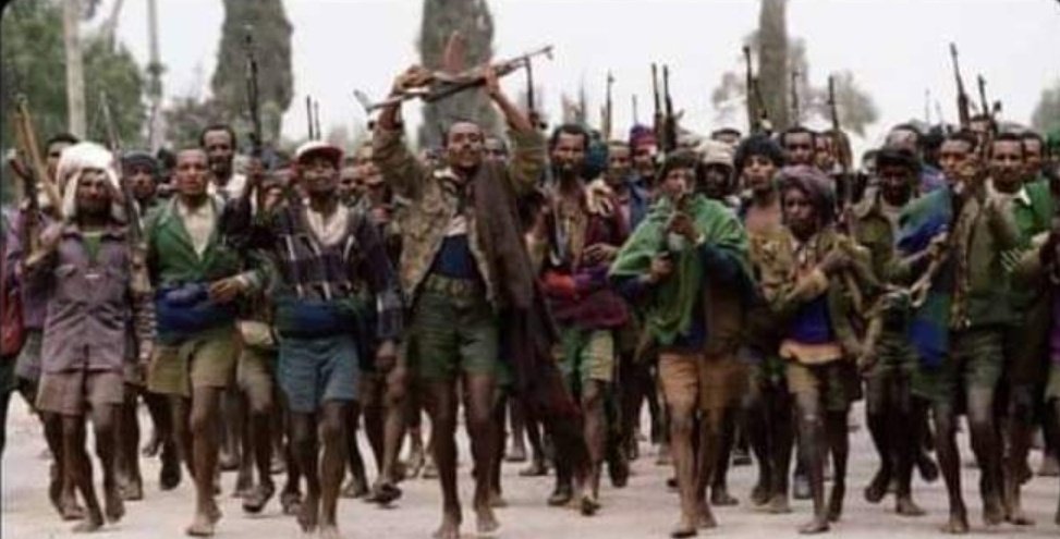 KentoArba's tweet photo. The #Sudanese army is roasting the half naked #Amhara terrorists in #AlFashaga.
#OlaMarchingToFinnFinne
#Command_OLA
#OLA_CCSpox1
#OromoProtests
#OromoRevolution
#DecolonizeOromia
#OLF
#OLA
#Oromo
#Ethiopia
#AmharaShifta
#PPJunta
#NeftegnaSettlers https://t.co/OIgHAUL96a