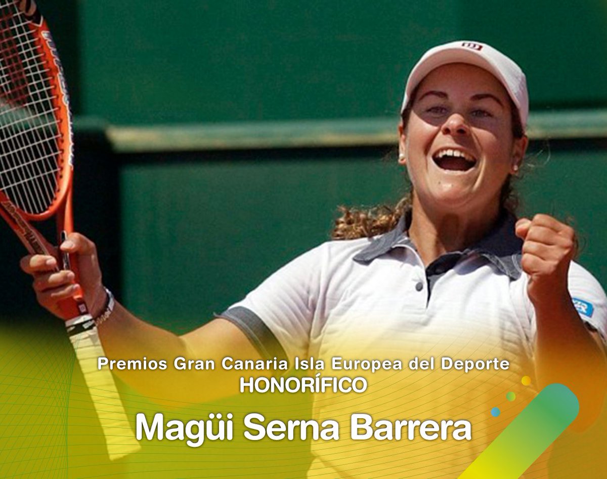 GranCanariaDep's tweet photo. 🎾 Magüi Serna será galardonada en los 𝙋𝙧𝙚𝙢𝙞𝙤𝙨 𝙂𝙧𝙖𝙣 𝘾𝙖𝙣𝙖𝙧𝙞𝙖 𝙄𝙨𝙡𝙖 𝙀𝙪𝙧𝙤𝙥𝙚𝙖 𝙙𝙚𝙡 𝘿𝙚𝙥𝙤𝙧𝙩𝙚.

◾️ La tenista grancanaria es especialista en finales, ganando las siete que jugó, en dobles e individuales. 

#PremiosGCIslaEuropeadelDeporte https://t.co/PvtF3dQlxl