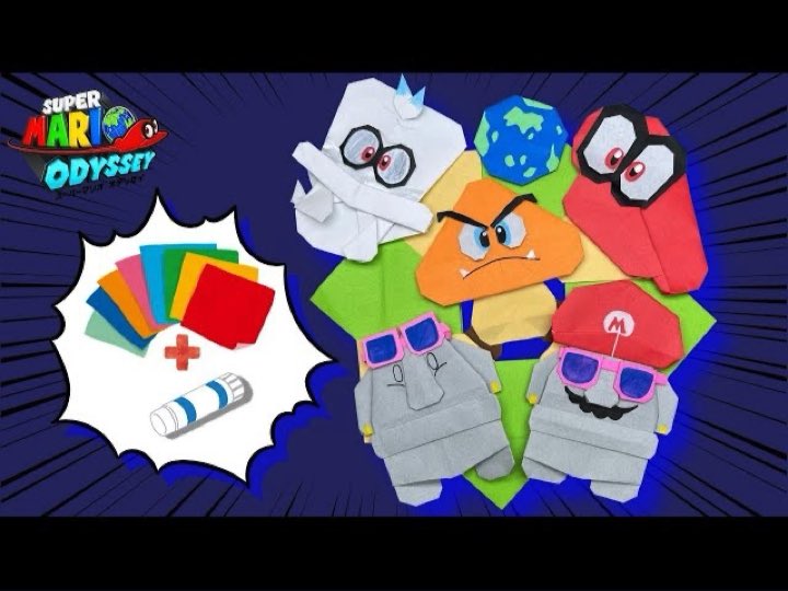 おりがみフィギュア 折り紙作家 マリオオデッセイなリース 折り紙でかんせーい まだまだオデッセイにしかでない キャラクターもいっぱいいるから 折り紙で作っていきたいです マリオオデッセイなリースの作り方 T Co Q0ggzocdbo