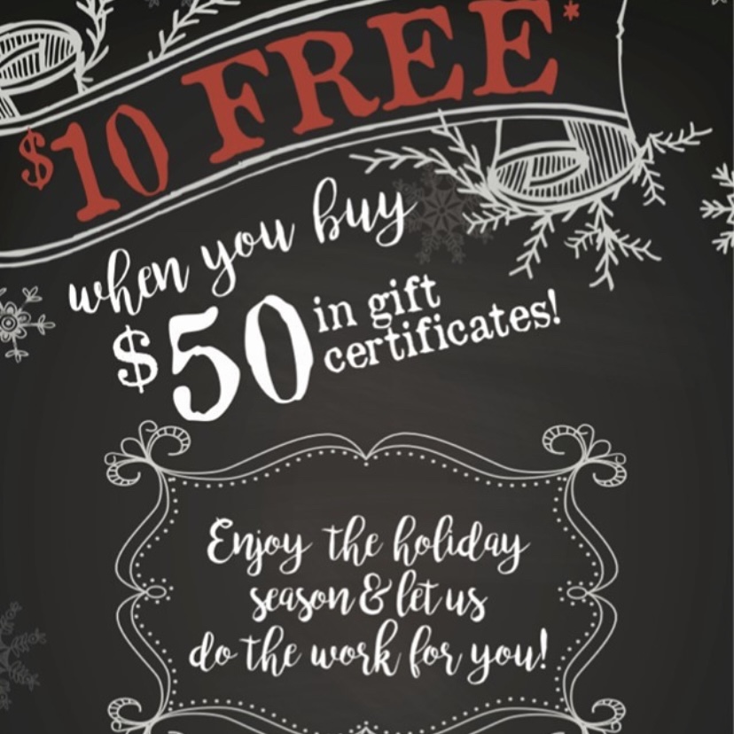 Now through 12/31/21, you can get $10 free for every $50 you purchase in gift cards! Give this gift of Mojo this holiday season 🎄🎅🏼🐷🥃