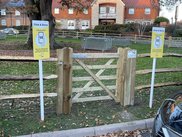 jbsfencing's tweet photo. Chestnut post and rail fencing at McDonald’s . Materials from @avsfencing https://t.co/bfOi9g5cDP
