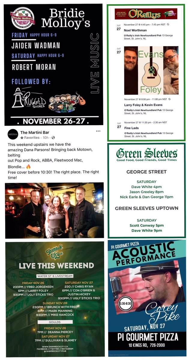 NLLiveEvents's tweet photo. Saturday Nov 27/2021.
@VOCMOpenline @_MusicNL_ @VOCMBen @BenClearyNL @RadioGregSmith @OnTheGoCBC @DannyBreenNL @chmrmunradio @ZachSnowNL @OutoftheFogTV @AngelaMRecord @Bluestar0612 @KenBNL @EasternPassage1 @DowntownStJohns @NLArtsCouncil @RonEllsworth https://t.co/rdGPWVxnw0
