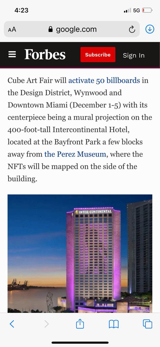 I am thrilled to announce a take over of Miami with my NFT artworks, as part of <a href="/cubeartfair/">Cube Art Fair</a> NFT ART FAIR this week!
-
#cubeartfair #nftartfair #artbaselmiami #miami #miamiartweek #contemporaryart #nftartists #visualart #visualart #visual #impact #artbasel #nftart #opensea