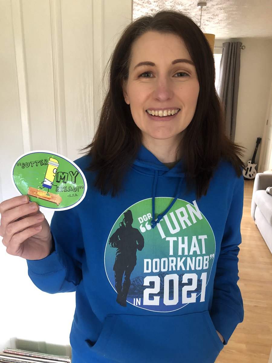 ChetDesmond's tweet photo. @SethJamesDeMoor the missus loves her new Doorknob Merch.  Best wishes from Worcester UK https://t.co/6789wd7J3M