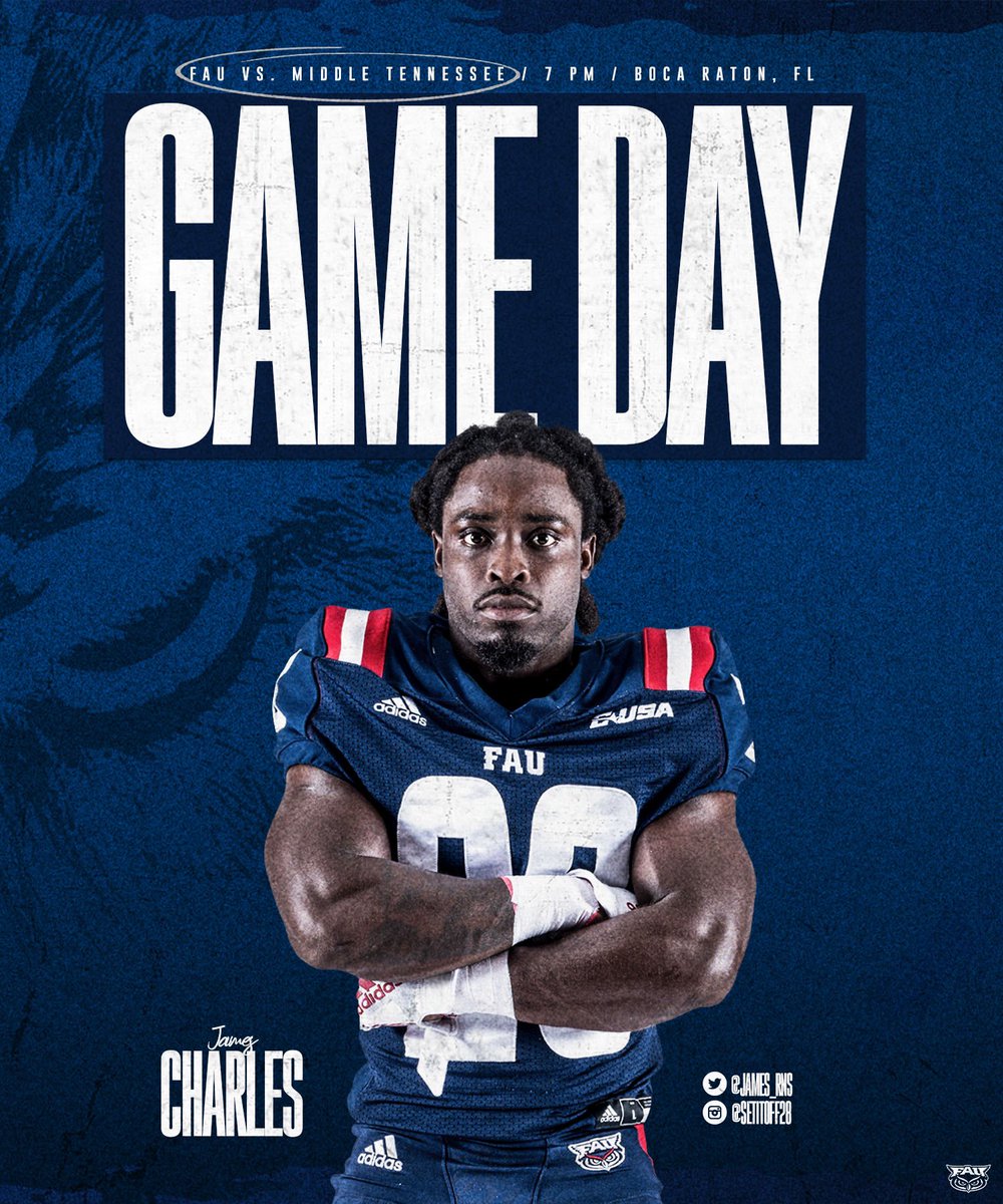FAUFootball's tweet photo. For the seniors.

🕕 7 PM
🏟 FAU Stadium 
📍 Boca Raton, FL
📺 @Stadium 
📻 @FoxSports640 https://t.co/abtVG8v6Ob