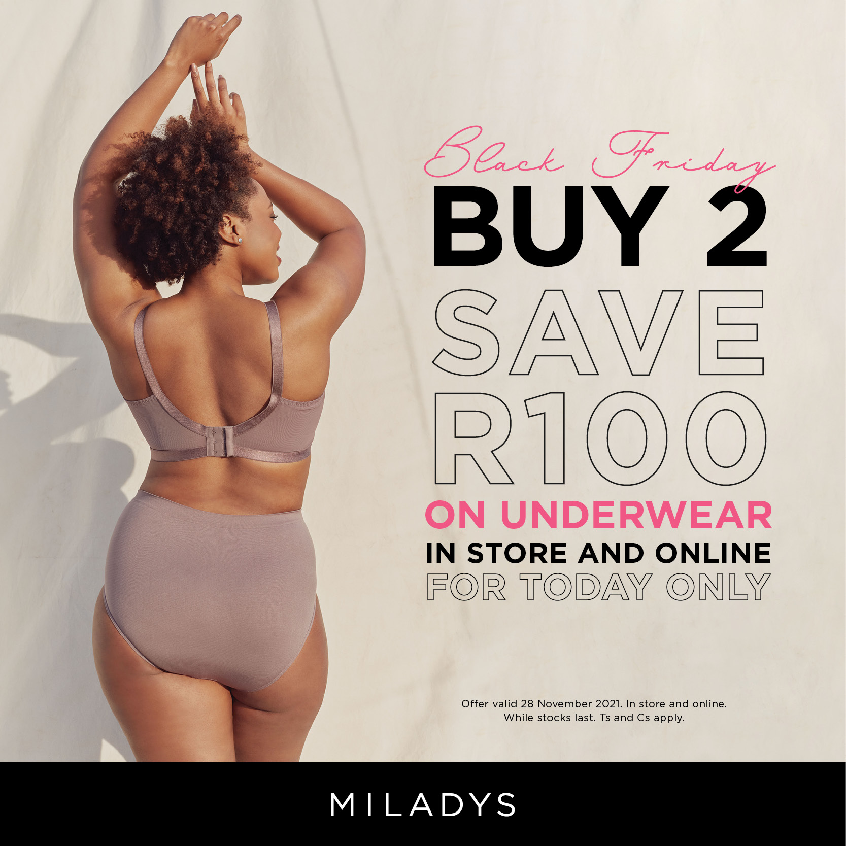 Table Bay Mall on X: Black Friday is still on at Miladys! Shop this  incredible underwear deal and more in-store at Miladys and online at   Happy shopping! SHOP NOW:    /