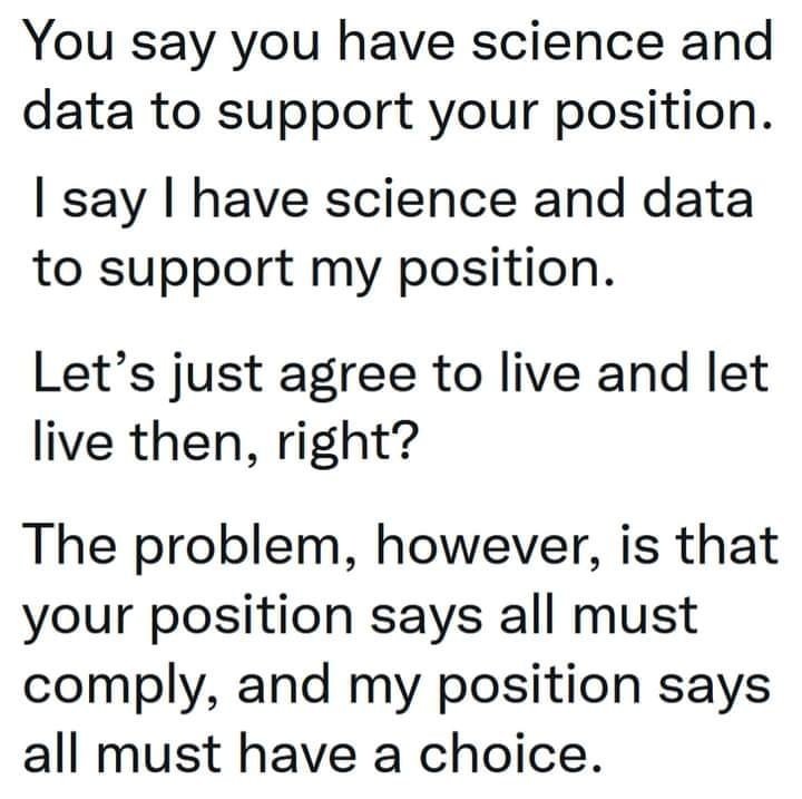 DutchmanNico's tweet image. The New Apartheid.... 🤔

... there&apos;s intellectuals on both sides (I think)...
...so let&apos;s respect each other&apos;s choices...
#Unvaxx vs #Vaxxed
#ProudlyUnvaxxed