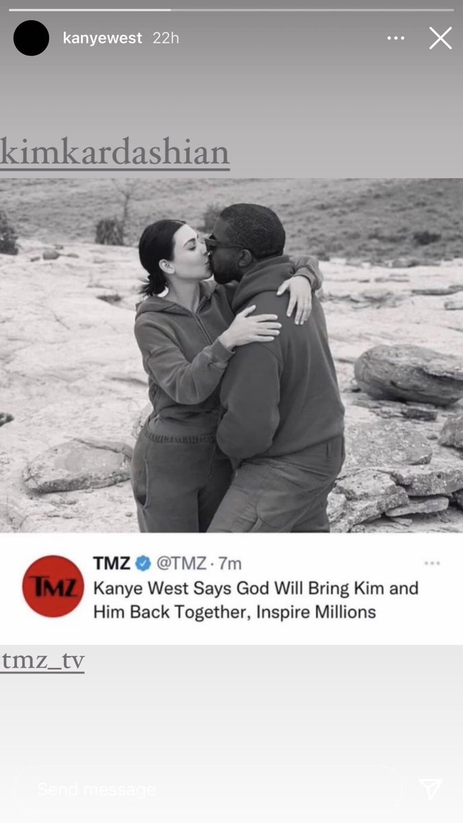 bftalk1's tweet photo. Kanye posts a throwback in an effort to win back his estranged wife, Kim Kardashian, who is now dating Ariana Grande's ex, Pete Davidson... 💀 #KanyeWest #kimkardashian #PeteDavidson #kanyeandkim #kimandpete #Celebrities #celebritynews #bftalk #CoupleGoals #ArianaGrande https://t.co/8ZQp0rioZB