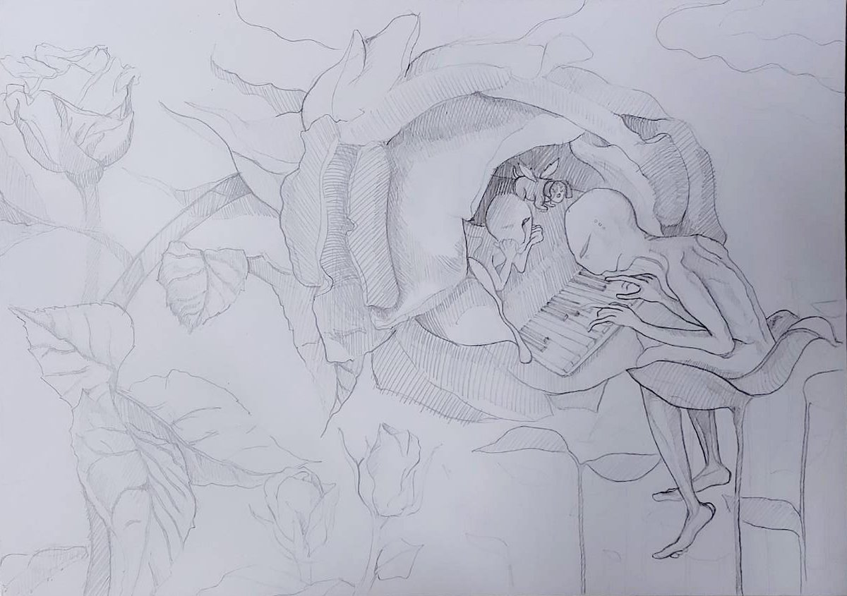 YodchatT's tweet photo. First sketch my nft. Comingsoon!  #NFT #NFTTHAILAND https://t.co/DwnoS2ygwJ