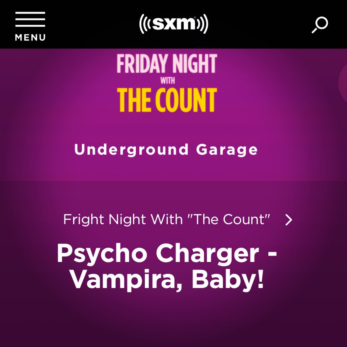 Thank you to “The Count” Peter Zaremba for the @siriusxm debut of VAMPIRA, BABY! on @stevievanzandt Ch. 21 Underground Garage!!!  <a href="/DrewFromTV/">drewfromtv</a> <a href="/LSUGproducer316/">Dennis Mortensen</a>
