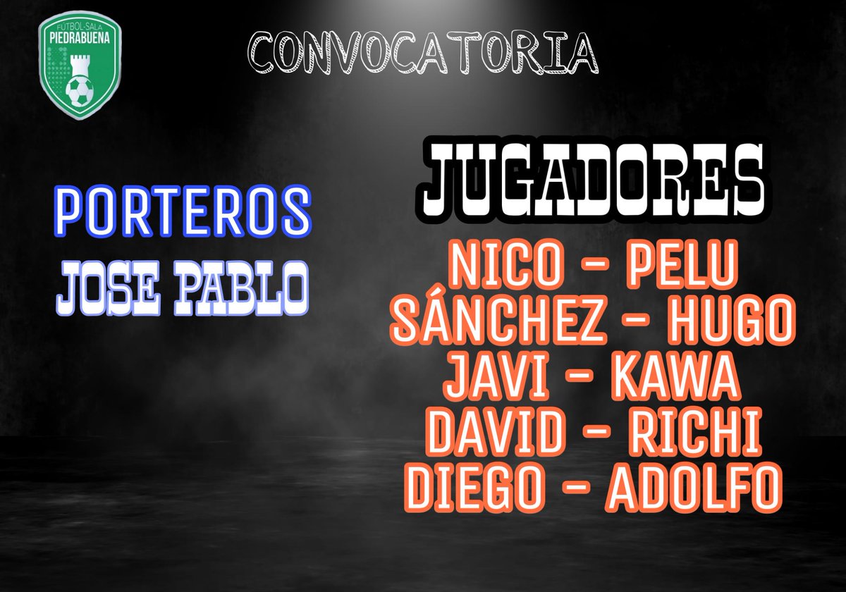 Convocatoria 🗡️🛡️