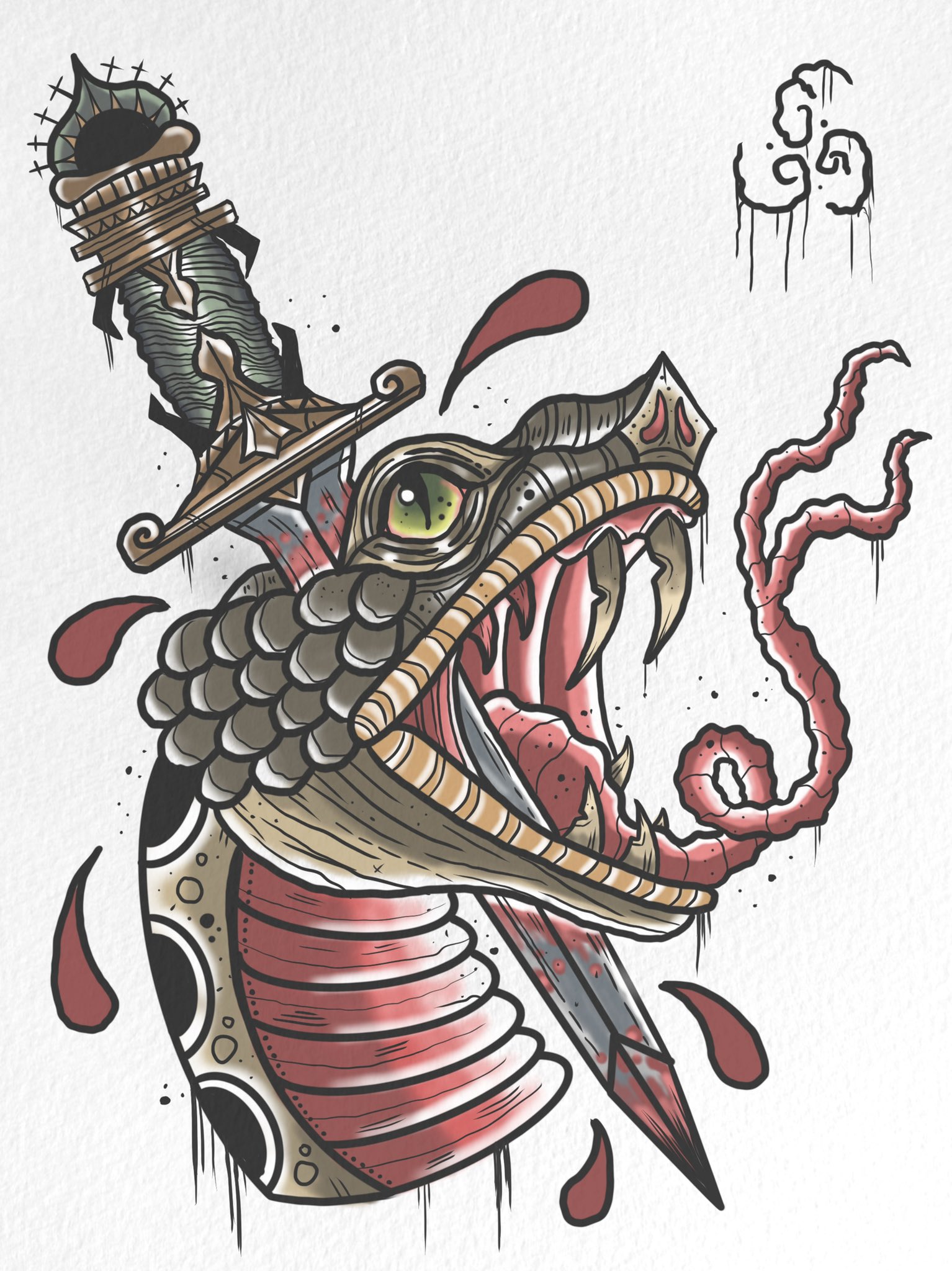 Update 77+ snake head tattoo design super hot in.eteachers