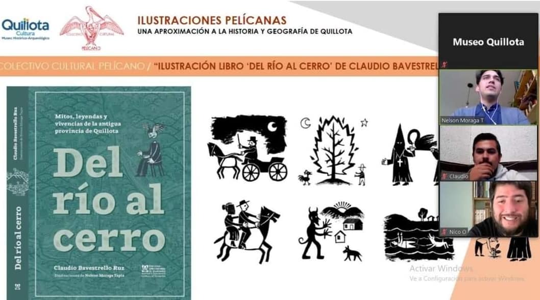 Un éxito ayer el conversatorio "Ilustraciones Pelícanas: una aproximación a la historia y la geografía de Quillota". A cargo del ilustrador Nelson Moraga, del Colectivo Cultural Pelícano de nuestra ciudad. Además un ganador de un póster del autor. Gracias por estar con nosotros.