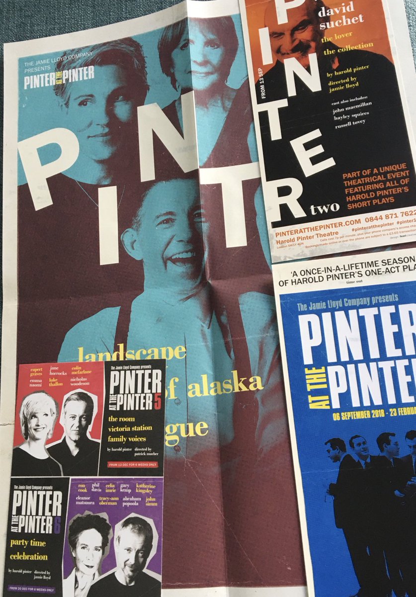 brianscoyle's tweet photo. #PinterAtThePinter what a great season of plays this was. Three years ago now, but they’re still vivid to me. Great work @JamieLloydCo https://t.co/VXwAGkuh4B