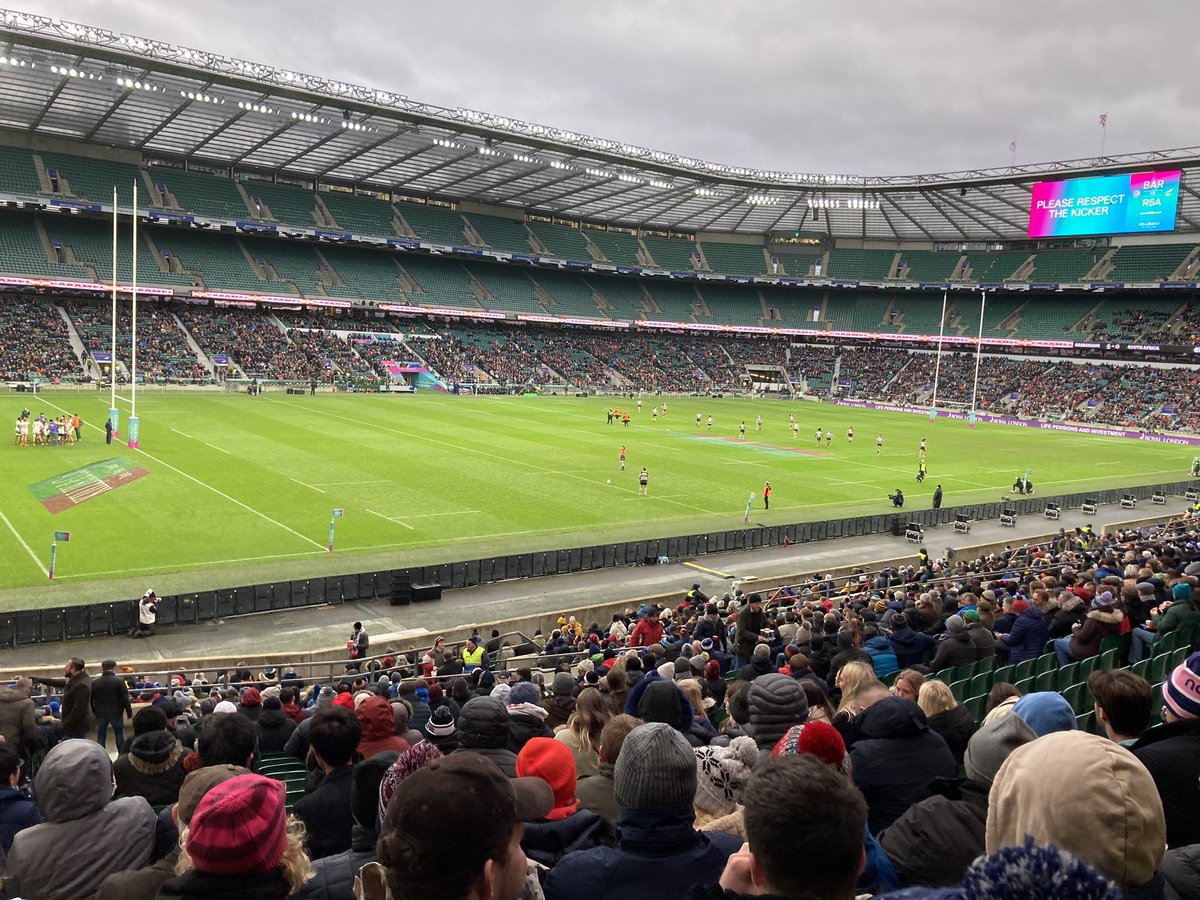 Not the match we expected but boys just as excited @Twickenhamstad