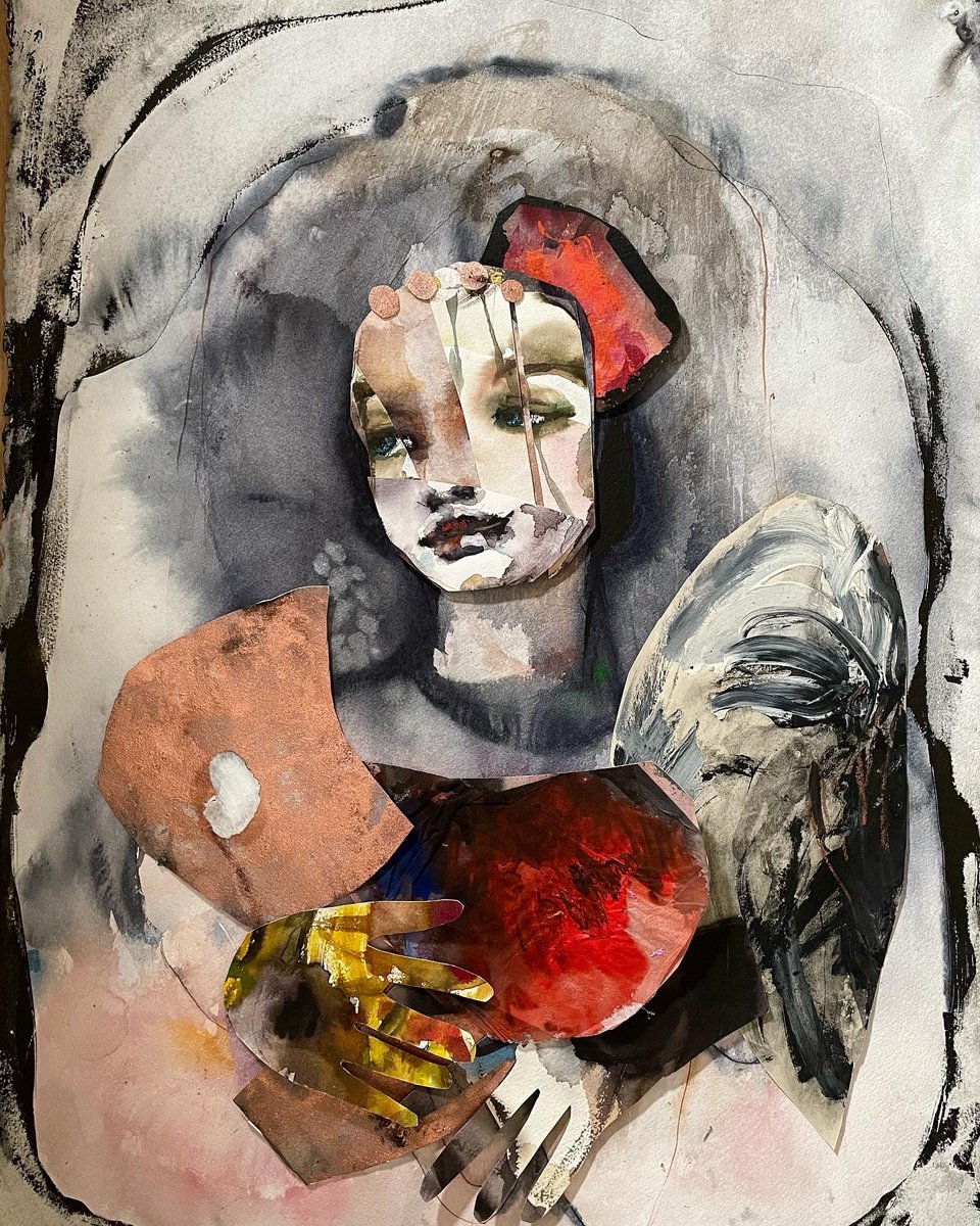 BlythexSmith's tweet photo. Du visste väl att Mikko Mallikas var här före dig?/ Technically speaking no angel. #painting #chronicpainter #inkpainting #watercolorpainting #acrylicpainting #bronzepowder #oilpastel #idontevenknowwhat #drycough #letmesleep https://t.co/cFv8JIqLFH