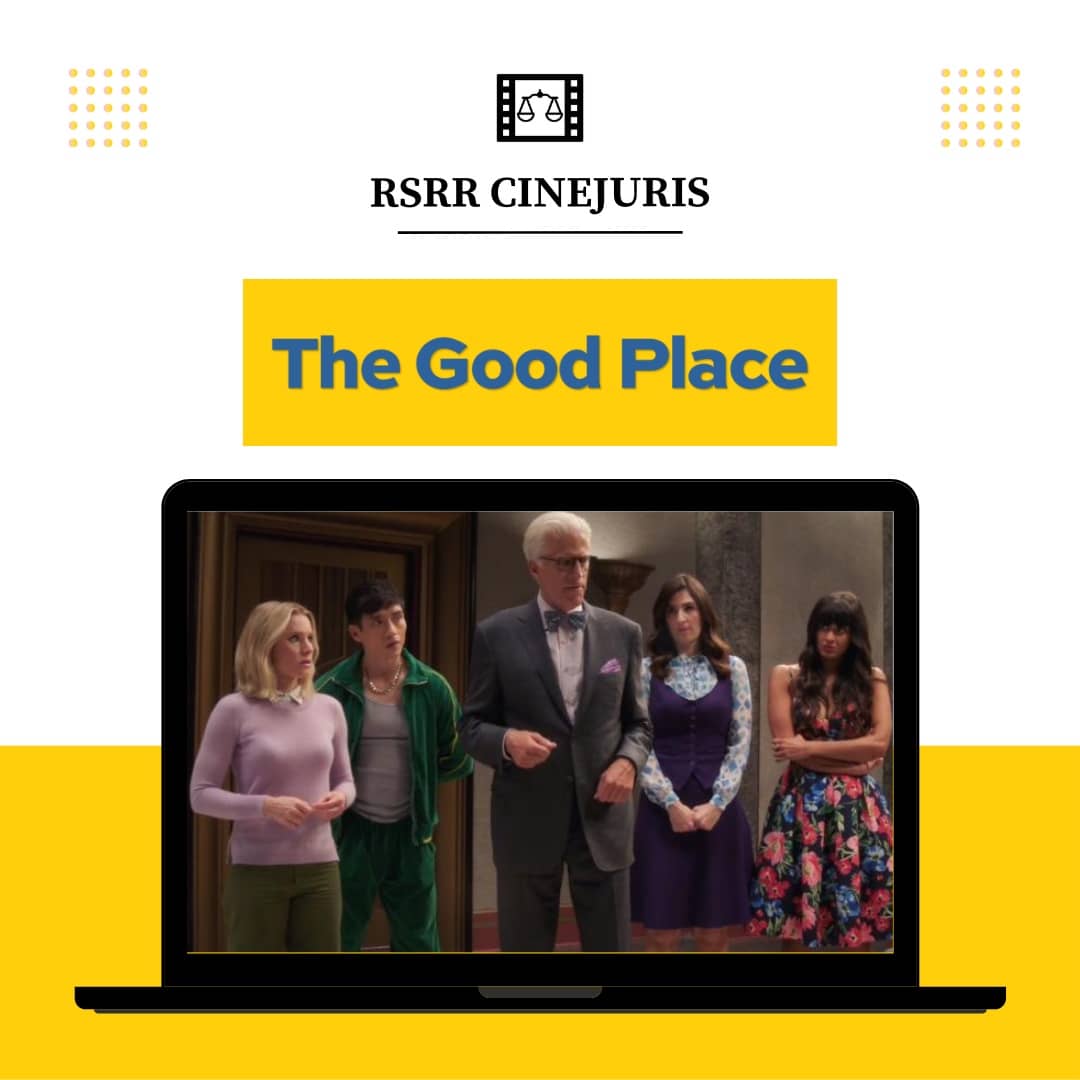 rsrrjournal's tweet photo. The Good Place || Cinejuris
The Good Place is an American fantasy comedy television series. The story is about four people who strive to become a better version of themselves. It’s got a unique plot based on ethics and moral judgement.
#cinejuris #rsrr #rgnul #law #Netflix https://t.co/dS6eYwDv0n
