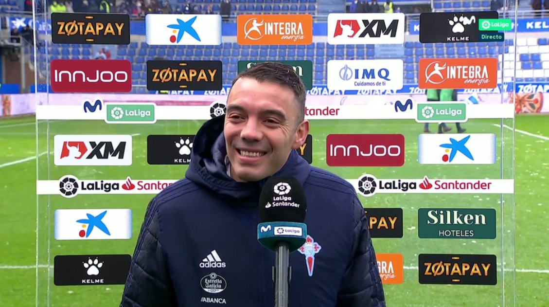 MPlusDeportes's tweet photo. "Se lo dedico a mi mujer, que salió de cuentas el miércoles; espero que cuando llegue a casa aún no haya nacido el niño. Y a mi madre, que la han operado". Iago Aspas. #LaCasadelFútbol https://t.co/fH8LXOX5BE