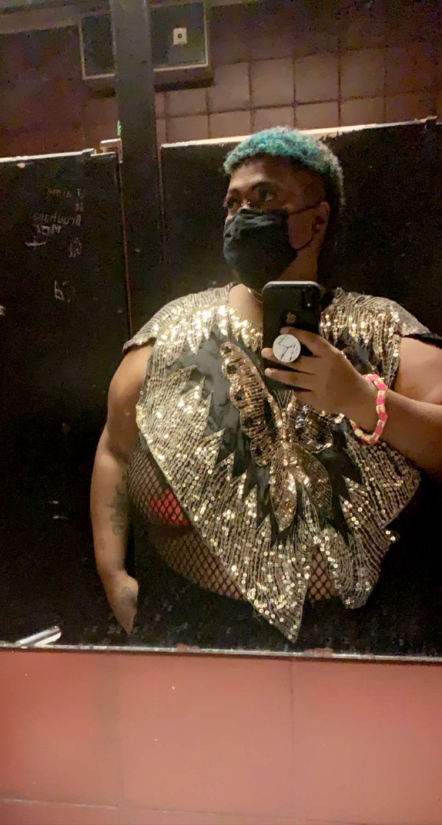 MitulsaMeow's tweet photo. Went dancing last night and felt mighty cute. There’s a video of me removing the tape, come and see https://t.co/NnNswsK6a1