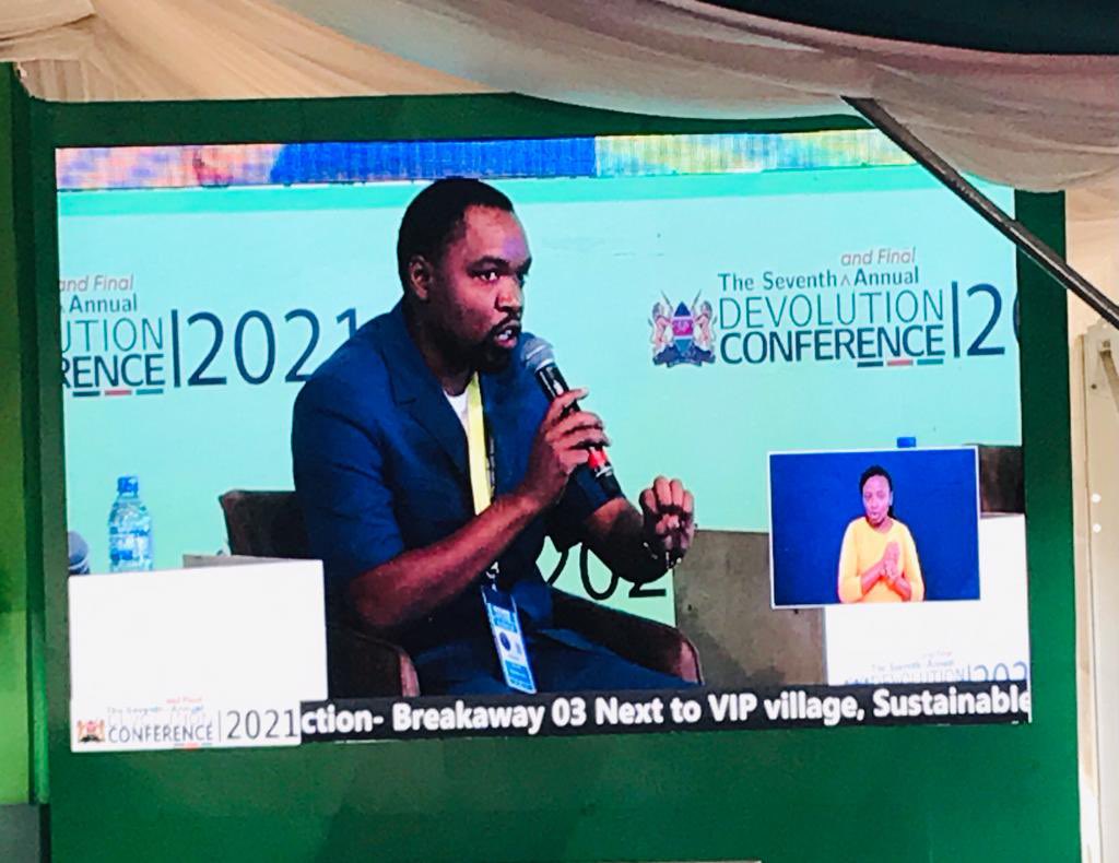 UNDPKenya's tweet photo. “Unsustainable biomass energy use is one of the key drivers of deforestation. Over 75% of Kenyans rely on firewood &amp; charcoal. @UNDP is working with partners on a Tree Growing Fund to raise finances for the forestry sector” @JeffMakeke at #DevolutionConference2021 
@Walidbadawi https://t.co/XY7mV9uW71