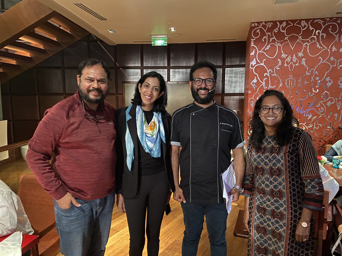 ckknaturals's tweet photo. Australian master chef contestant #ChefLoki from salem.
More than the taste &amp; quantity of 8 course menu what we loved is 
1. Chef Loki’s energy level, enthusiasm &amp; friendliness 
2. The way food served, it’s smell and is a treat to our eyes
 #RotaryFundRaise @bala4ib @TheChefLoki https://t.co/BX5He0qt7X