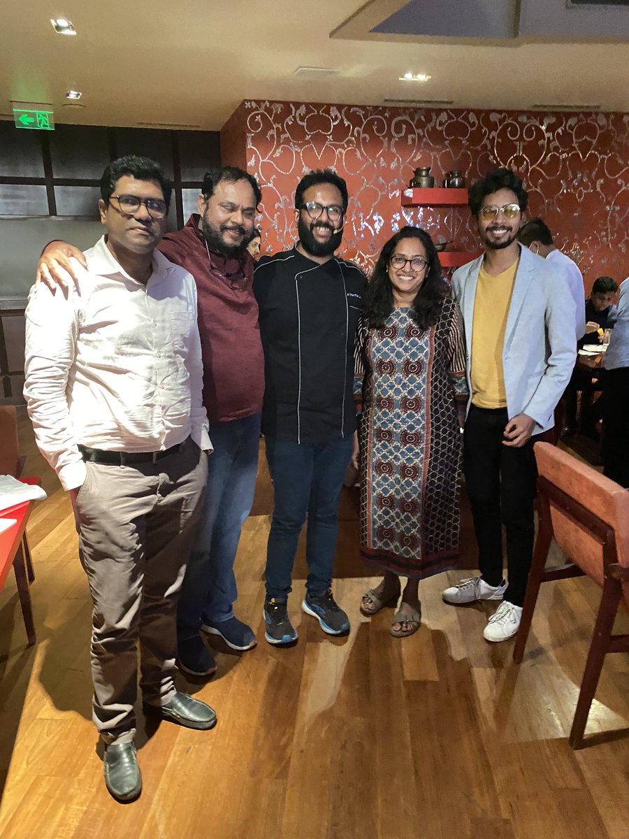 ckknaturals's tweet photo. Australian master chef contestant #ChefLoki from salem.
More than the taste &amp; quantity of 8 course menu what we loved is 
1. Chef Loki’s energy level, enthusiasm &amp; friendliness 
2. The way food served, it’s smell and is a treat to our eyes
 #RotaryFundRaise @bala4ib @TheChefLoki https://t.co/BX5He0qt7X