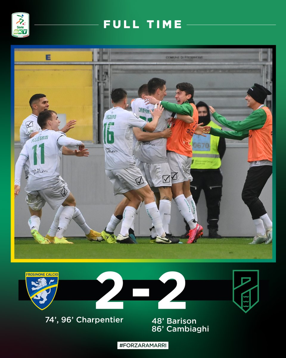 PordenoneCalcio's tweet photo. L'urlo della prima vittoria rimane in gola, dopo una grande partita.
#FROPOR #ForzaRamarri #ForzaPordenone https://t.co/XHrwuMdiJh