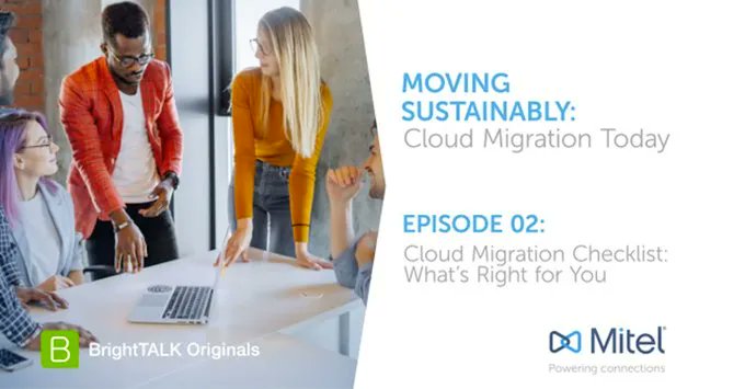 EvanKirstel's tweet photo. [▶️ Webinar replay] If your business is moving to #cloudCloud and you're not sure where to begin, check out the Cloud Migration Checklist ☑️ from @Mitel with Reza Kamran, @ITEvangelism and @imoyse. https://t.co/Rg23a4YvWU