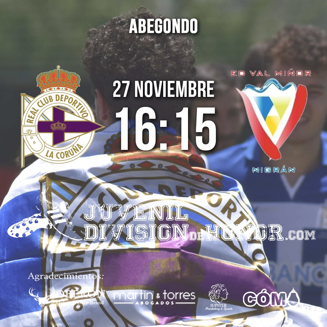 JuvenilDH's tweet photo. Menos de un cuarto de hora para que arranque este...

⚽ ¡PARTIDAZO! ⚽

@RCDeportivo 
🔵⚪ 🆚 
@EDValMinor
🔴⚪

⏰ 16:15
🏟️ Abegondo

#JuvenilDH👟 #DH1🏆
#UnÚnicoLatido💙 #ForzaEDVM https://t.co/tmtdUy7ItO