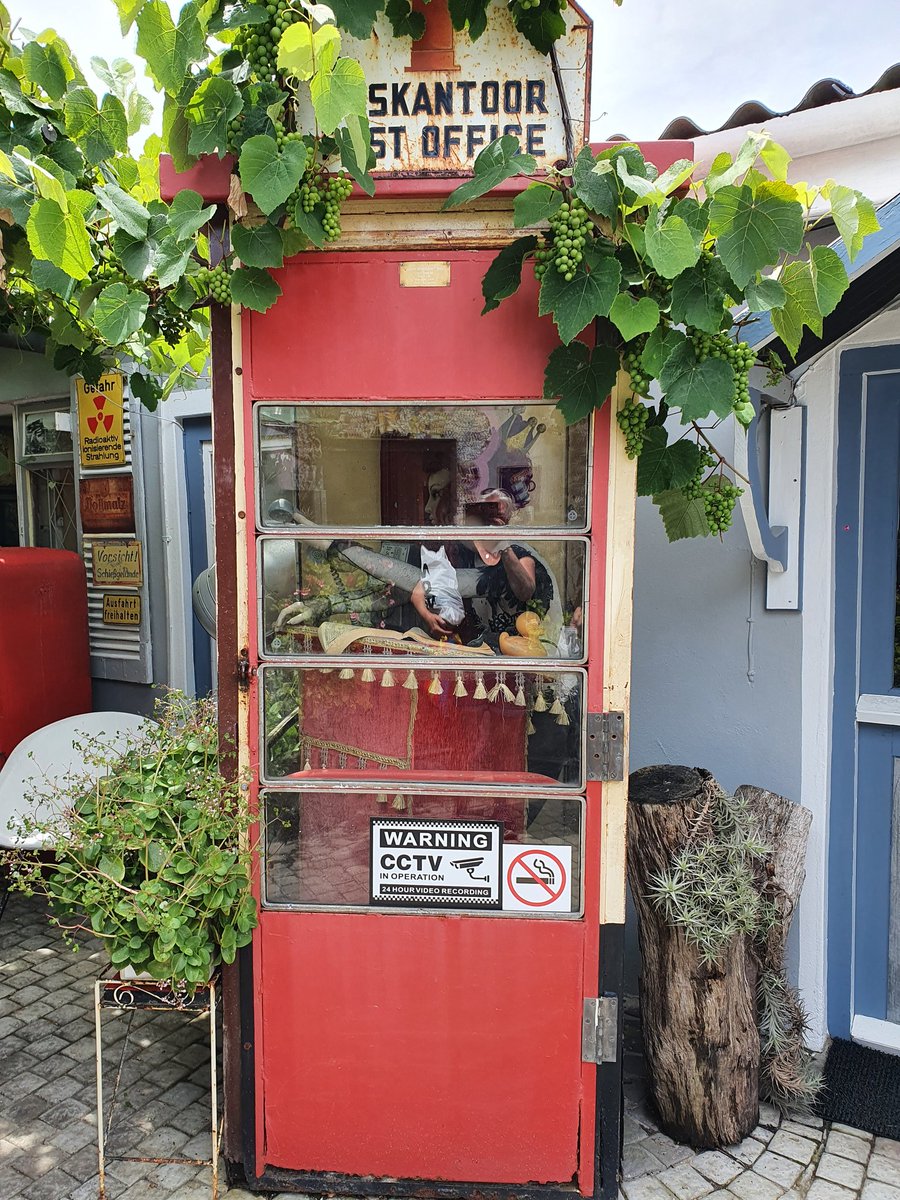 HindLucy's tweet photo. A little postbox in Hermanus..... not sure about the post office! #postboxsaturday #yougotmail #postcardaddict https://t.co/gie0XW9kJH