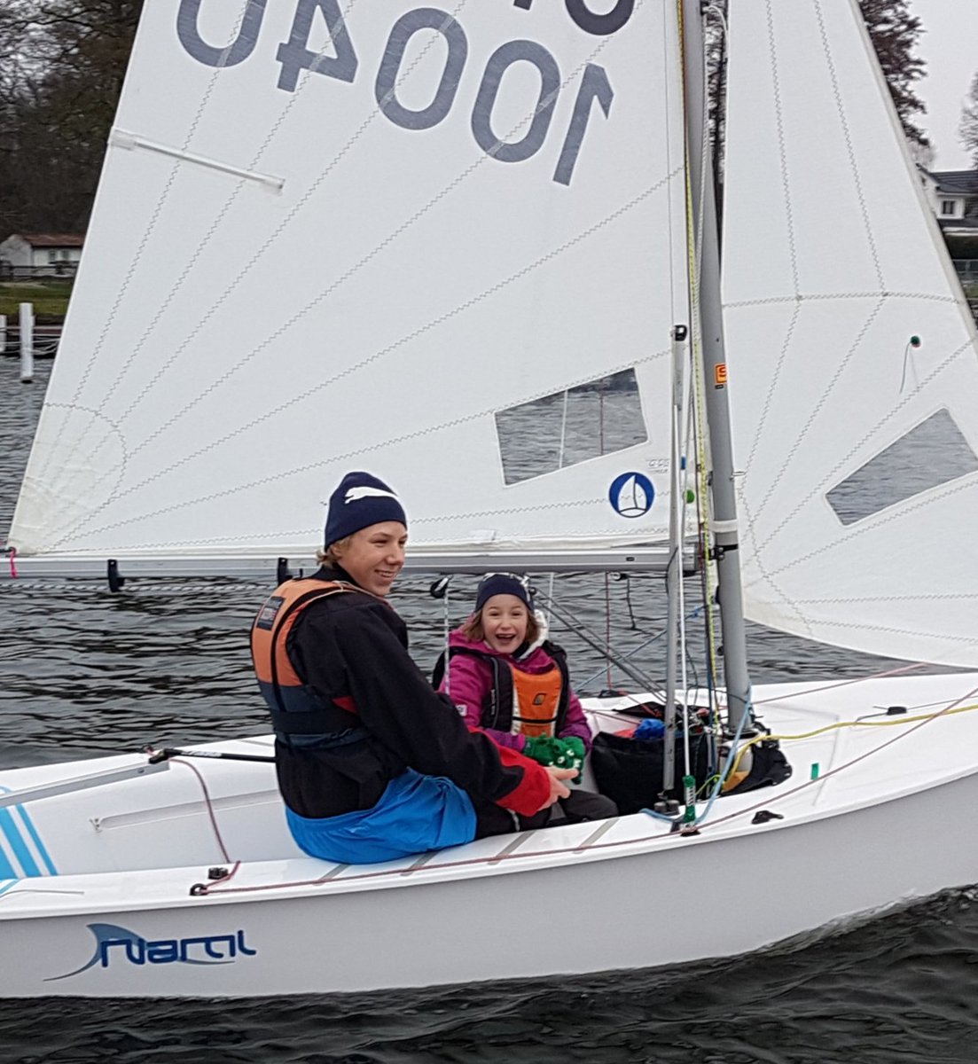 Das erste mal auf dem #Cadet und die grünen Krokodile halten die Hände warm.