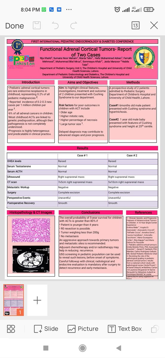 paeds_2's tweet photo. 1st International Pediatric Endocrine and Diabetes Conference 2021. PedCon2021
Dr Warda Tahir secured 2nd position in Poster Presentation Competition.
#pedcon #psw2 https://t.co/4SvpKRprRZ