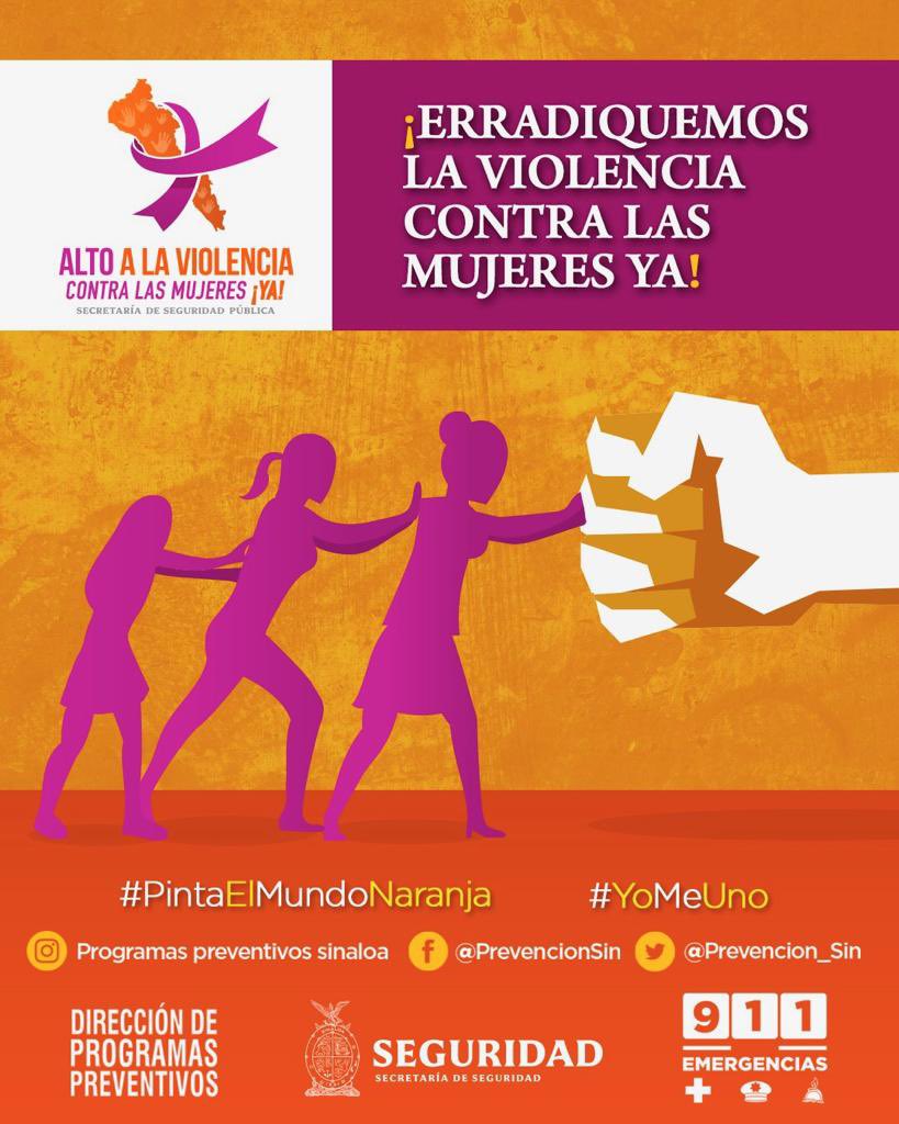 Prevencion_Sin's tweet photo. 🟠 Sé parte de los #16DíasDeActivismo #sinaloa #AltoYa #ViolenciaContraLasMujeres @sspsinaloa1 @rochamoya_ https://t.co/54AQsew7rE