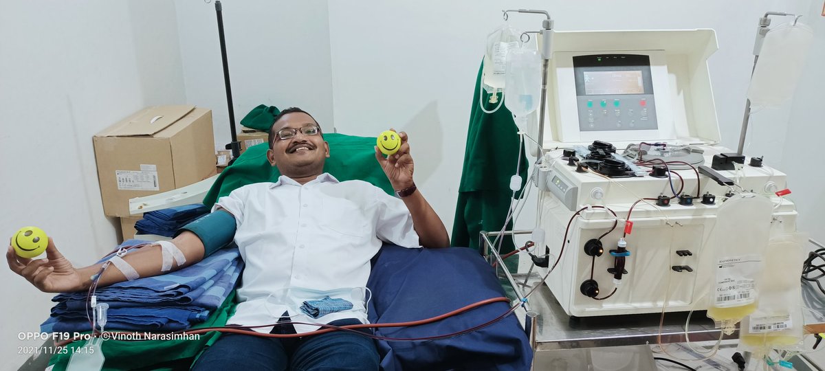 VinoNarasimhan's tweet photo. 110th Time Blood (SDP Donation) at 35.5 age #BloodDonation #SDPdonation #PlateletDonation #Born2Save #Born2SaveLife #VinothIndianPillars @Indianpillars @NHM_TN @MoHFW_INDIA @NHPINDIA @TNDPHPM @WHO @NACOINDIA @tansacs @DrSenthil_MDRD https://t.co/avtNBAkm4J