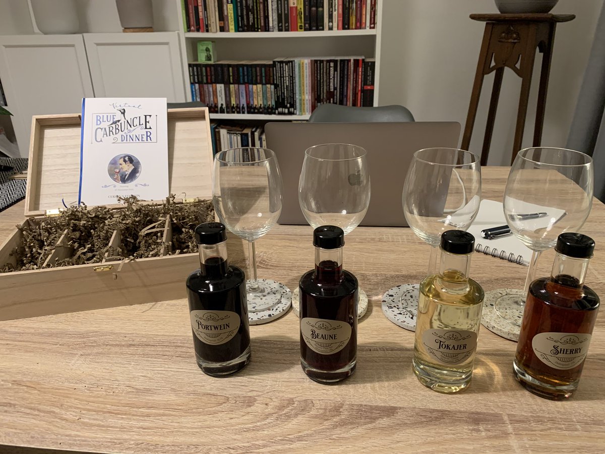 Sherlockianer's tweet photo. 🔍Starting now: „The Sign of Wine“ by @DtSHGes! I am really excited for this event. This will be a splendid evening with #SherlockHolmes and some members of our society! 👍 I am ready.

#Sherlock #Holmes #221b https://t.co/yaMjP3JI8l