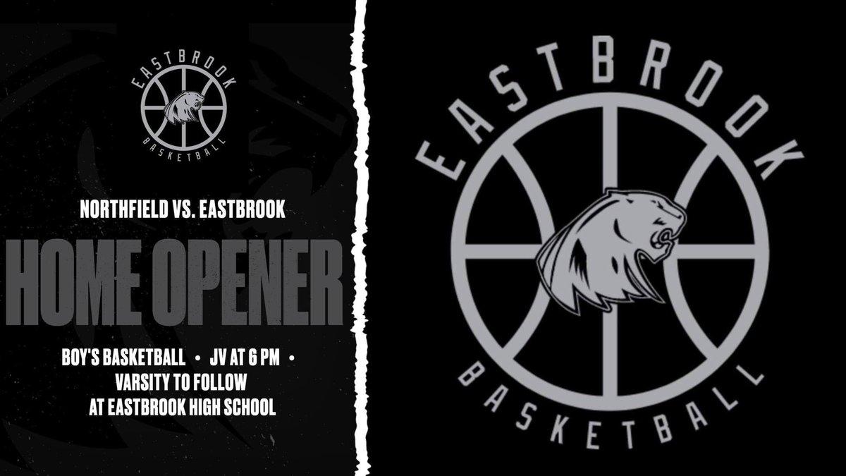 EastbrookHoops's tweet photo. 🚨Game Day🚨
(Home Opener)
🆚 Northfield Norsemen
📍Eastbrook High School 
⏰ JV 6:00 | Varsity ~ 7:30

#UnselfishlyTough
#EastbrookBasketball https://t.co/F3tneT4Abb