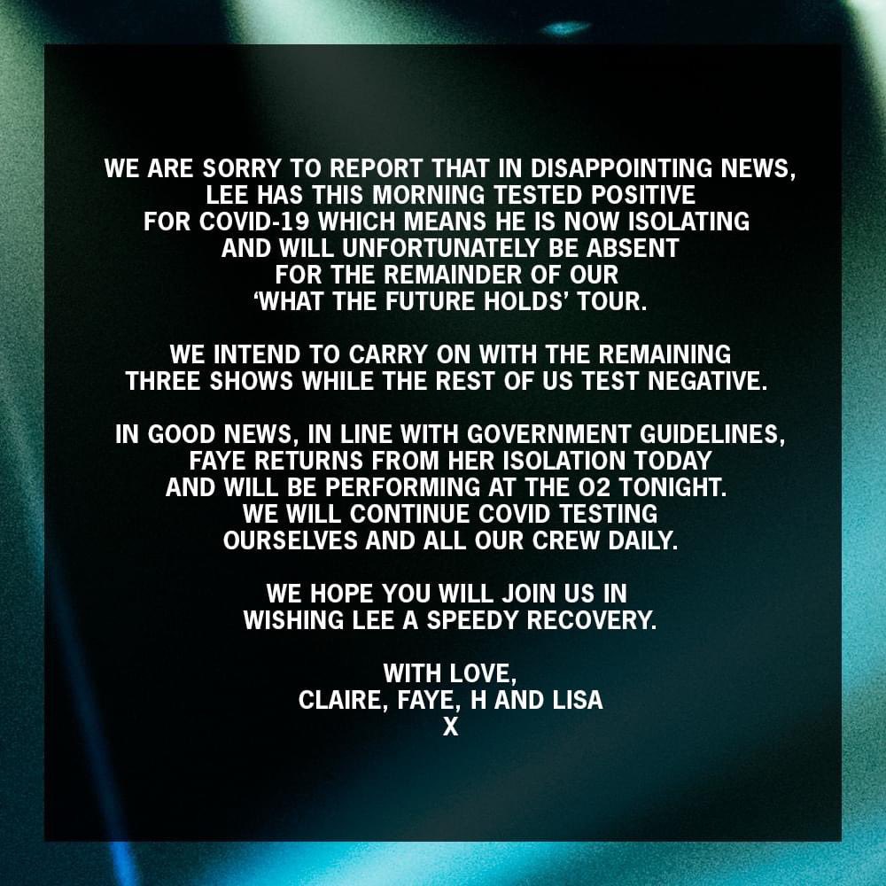 An update on our remaining 'What The Future Holds' tour dates. #WTFHTour