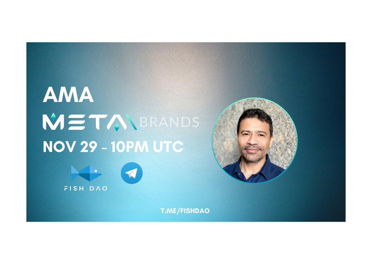 iApeMemes's tweet photo. Join us for our first ever AMA with @MetaBrandsio 🎣

Wilson (@inPlanB) will be answering our questions about Metabrands and their ambitions!

🗓When: Nov 29 22:00 UTC
📌Where: https://t.co/B8075y1l2n
💰Reward: $150 USDT - top 6 questions win $25
📝Rules: Retweet &amp; tag 2 friends https://t.co/k0EVMHe6Mt