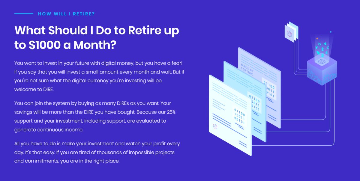 Dire Token - Smart Digital Retirement tweet media