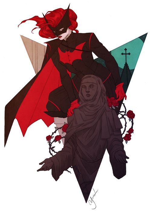 BestDcWomen's tweet photo. Batwoman by Yasmin Liang https://t.co/Kh7EQhelHN