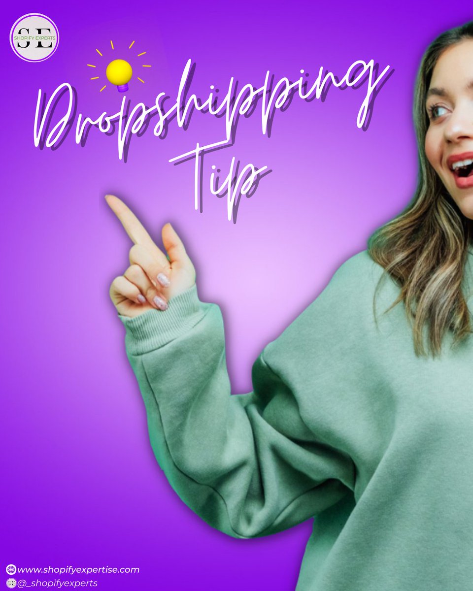 _shopifyexperts's tweet image. Dropshipping Tips

#dropshipping