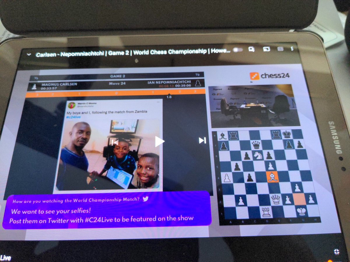 CyberGrand's tweet photo. @Martian92826044 @marvinc4sho Hey, your post was shown on Chess24 live YouTube video feed... https://t.co/T2KXvESGD2 https://t.co/nmAkhgHRpf