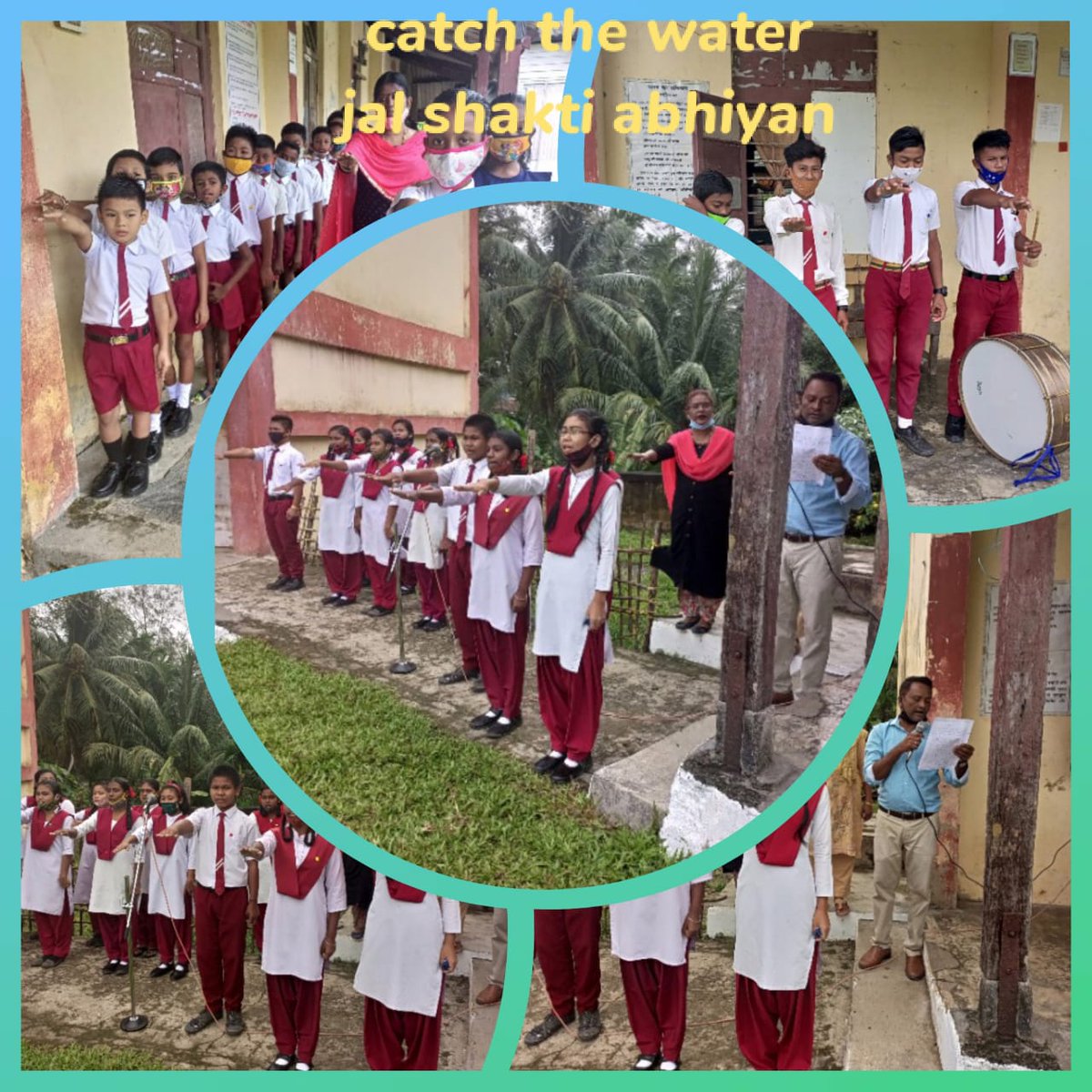 DC_Nicobars's tweet photo. Massive Awareness campaigns under #JalShaktiAbhiyaan going on across the district in all three blocks where  #PaaniPanchayats,#JalShapth,Wall Paintings,Ideathons/Essay/speech etc. in school &amp; villages have been organised.1/2
#CatchTheRain
@MediaRN_ANI 
@jitendra_narain https://t.co/RfG5nXttNm