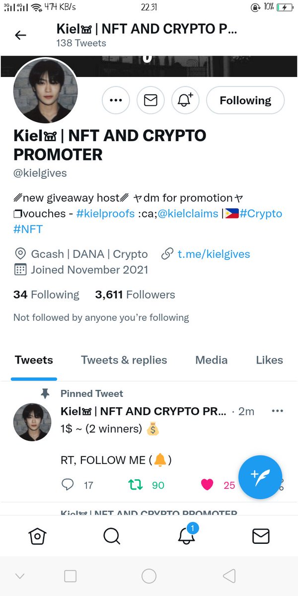 MoSipayung's tweet photo. @kielgives 🙌
I'm winner. Hehehe https://t.co/OGUg2vzu7p