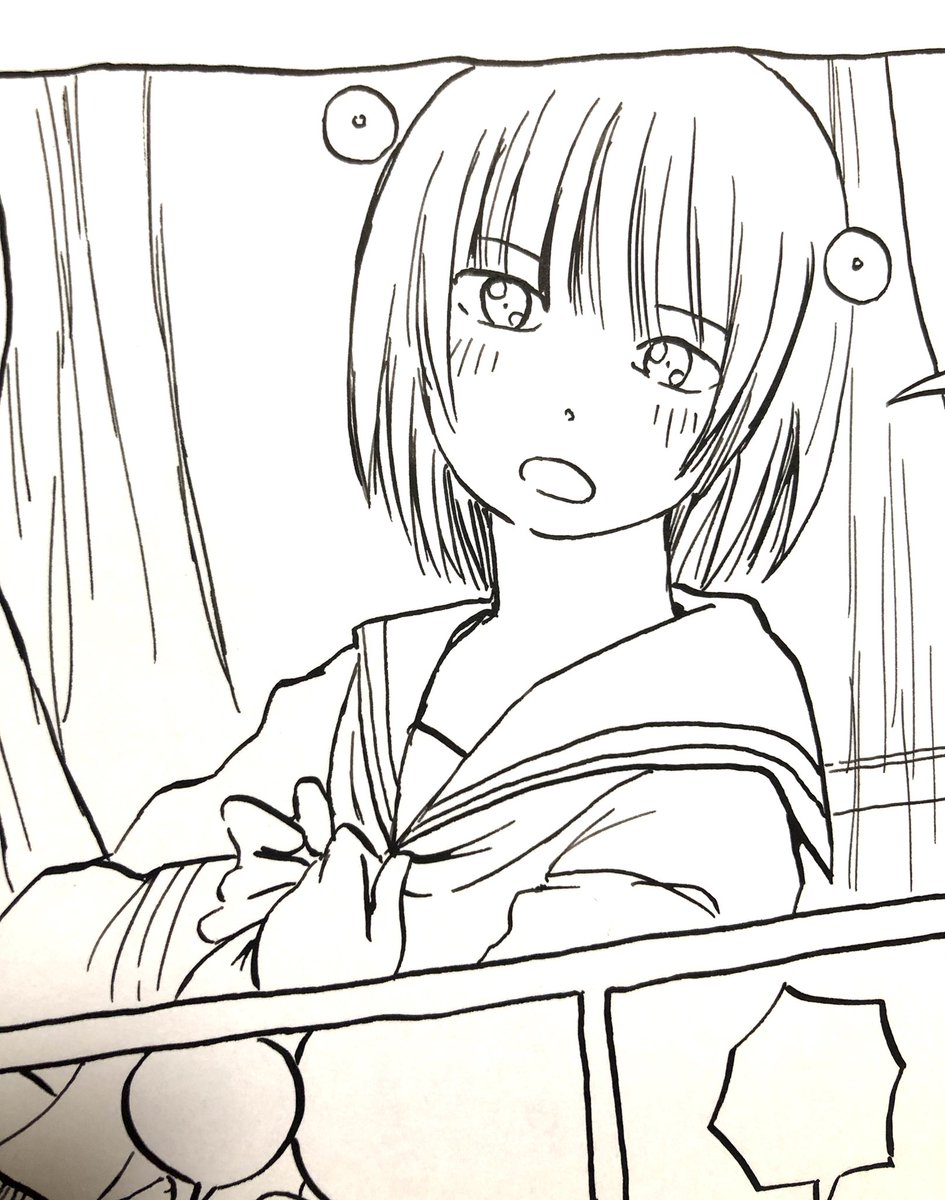とりあえず、下描きをトレース…
_φ(・_・ 